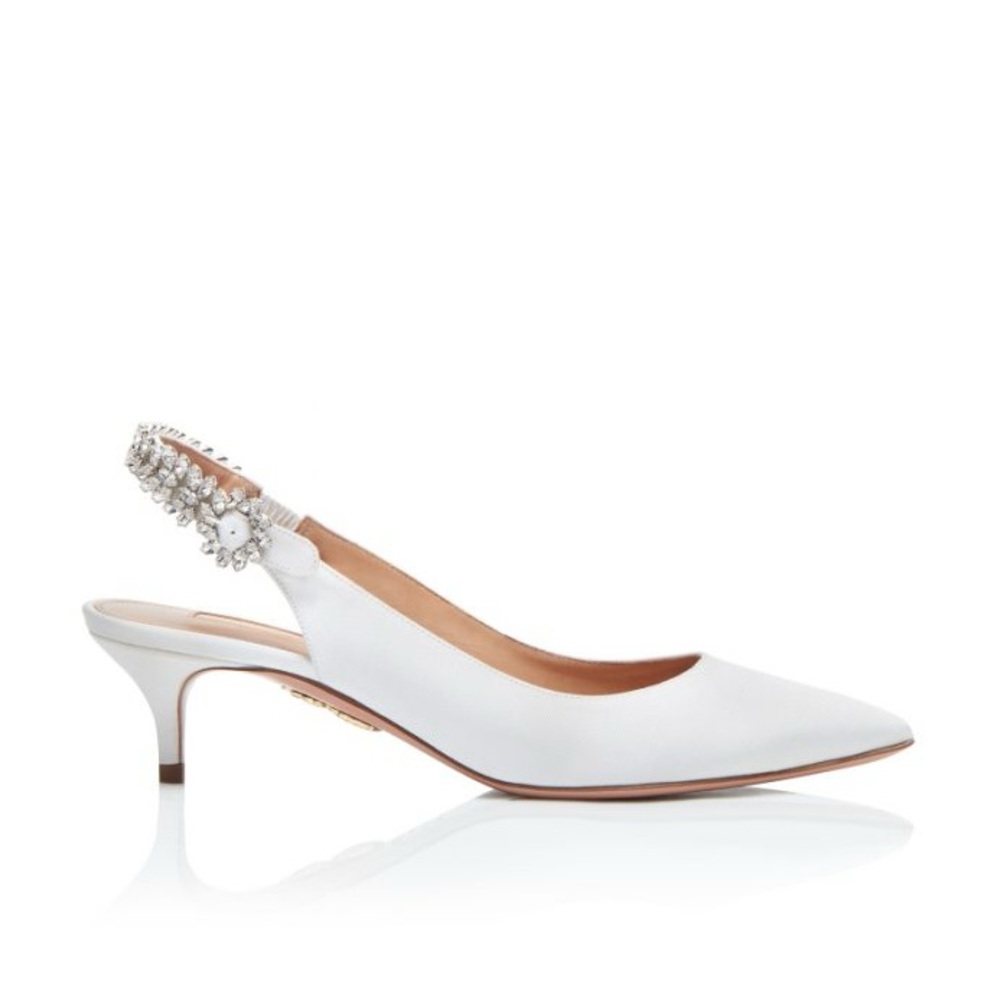 AQUAZZURA 45mm portrait of lady grosgrain pumps White